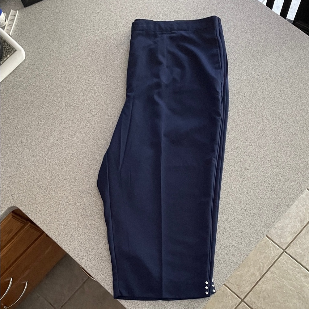 Alfred Dunner Navy Capris